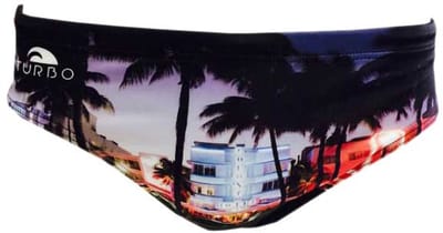Turbo Miami Beach Zwemslip Zwart 3XL Man