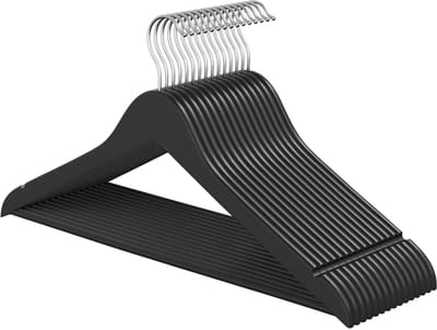 SONGMICS - Kledinghangers - Houten Kledinghangers - 20 Stuks - Ruimtebesparend - 360° Draaibare Haak