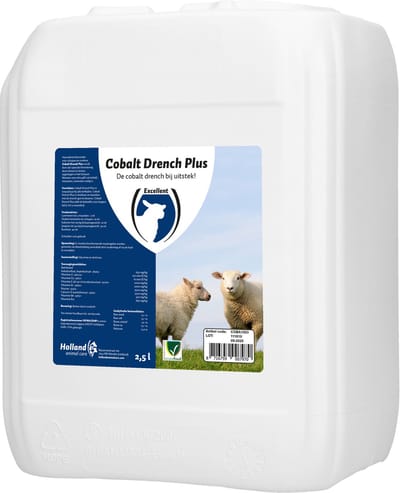 Excellent Cobalt Drench Plus - 2.5 liter - geschikt voor rundvee en schapen - Voor alle leeftijden - kobalt, vitamine A, B1, B6, B12, D3, E en niacine.