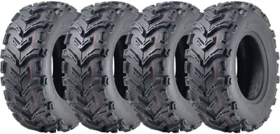 23x8.00-11 Quad-banden voor terreinvoertuigen, 6-laags, met E-keur, goedgekeurd voor de openbare weg, tubeless, 205/75-11 (set van 4)