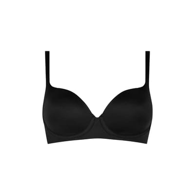 Triumph T-shirt Bh met beugels - Body Make-Up Soft Touch WP EX - Beugel bh met naadloze soft cups - Met vulling - Voorgevormd - 80A - Zwart