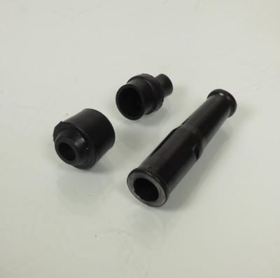 Antiparasite droit noir pour bougie sans olive RSM pour moto cyclomoteur Neuf