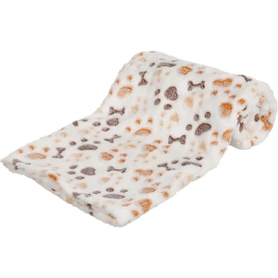 Trixie Lingo deken zacht fleece 100 × 75 cm wit/beige