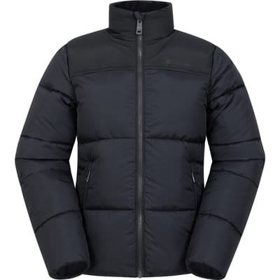 Mountain Warehouse Waterafstotende gewatteerde jas voor kinderen/Kinderspanning (Zwart)