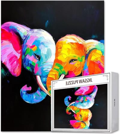 Legpuzzel Dieren - Puzzelmat Volwassenen - Ontspanning Thuis - Hoge Kwaliteit Karton - 70 cm x 50 cm - Multicolor