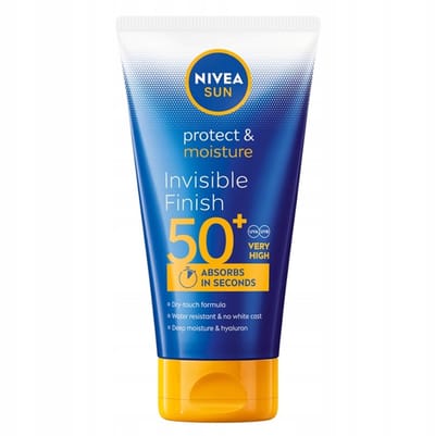 Nivea Sun Protect & Moisture - Vochtinbrengende Zonnebrandcrème - SPF50+ - 150ml - Onzichtbare Afwerking