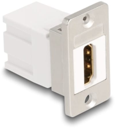 HDMI Keystone module | met inbouwframe | HDMI2.1 (8K 60Hz + HDR) | wit