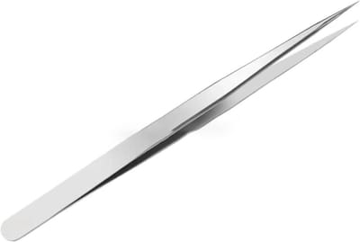 Precisie Pincet - Puntige Tang - Hobby Werk - Hand Geslepen - 14.1 cm - Zilver