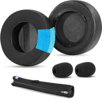Inovra - Koelgel vervangende oorkussens hoofdband compatibel met Corsair Virtuoso RGB draadloze SE XT gamingheadset oorkussens met ijs zijden stof, hoge dichtheid geluidsschuim