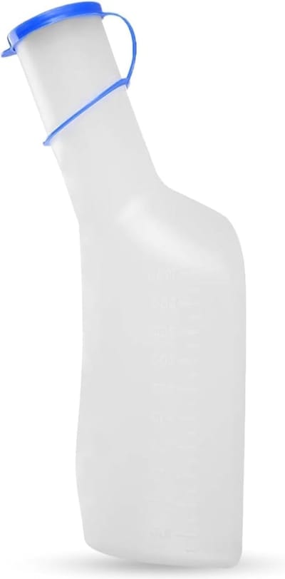Urinefles voor mannen 1000 ml - Draagbare, duurzame kunststof met duidelijke meetlijnen
