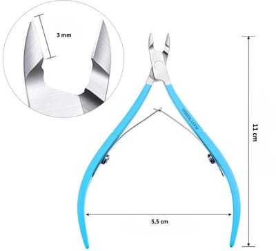 MEDLUXY® - Vellentang - 11 cm - 3 mm - Cuticle Cutter - Nagelriemtang – Chirurgisch RVS – Voor Nagelriemen & Velletjes (nagelriem knipper)
