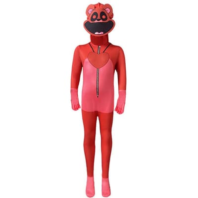 Halloween Kinderen Slaap Rolspel Slaapje Lachende Beestjes Kat Cosplay Kostuum Slaapje Jumpsuits met Masker Kinderen Horror Kostuums 110cm blue