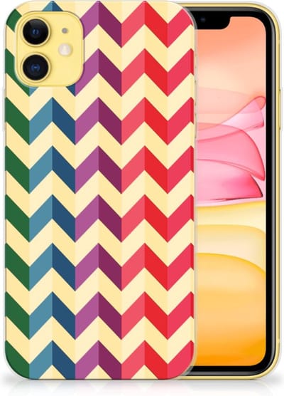 Apple iPhone 11 TPU bumper Zigzag Multi Color