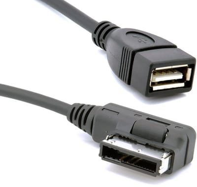 Jhubersproducts - USB naar USB Kabel - Media In Adapter - Geschikt voor Audi en VW - USB Flash Drive - Voor 3G MMI Systemen