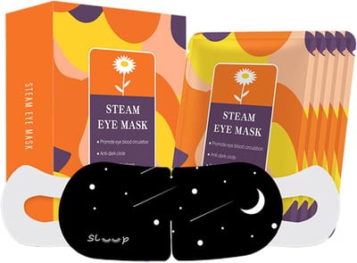 Stoomoogmaskers 5 stuks - Warme oogkompressen - Ontspanning na werk - Langdurige warmte - 145 x 115 cm
