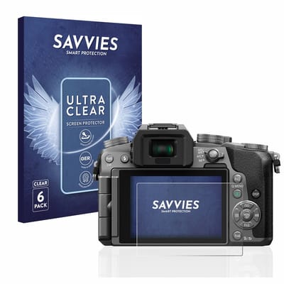 Savvies - Screenprotector voor Panasonic Lumix DMC-G70 - Folie Beschermfolie transparant 6 Stuks