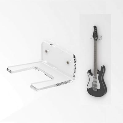Gitaar Muurhanger - Instrumentenrek Gitaar - Instrumenten Tonen - Transparant Acryl - 10 x 9 x 5 cm - Transparant