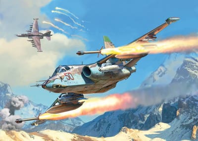 Zvezda Modelbouwpakket Militaire voertuigen - 4807 Sukhoi SU-25 Frogfoot Soviet Attack Aircraft Plastic - 1:48 - Modelbouw