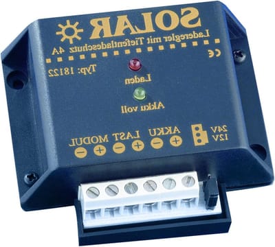 Solar Laadregelaar - Oplader Zonne-energie - Accu Beschermen - Diepontladingsbeveiliging - 12/24V 4A - Zwart