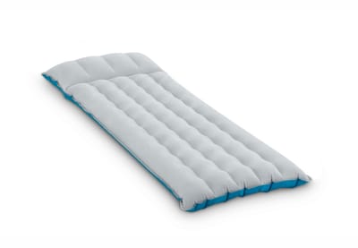 Allecto - Opblaasbaar campingmatras - Lichtgewicht en draagbaar - Grijs - Comfortabel slapen - Ideaal voor kamperen - Geschikt voor volwassenen - 1...