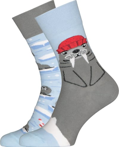 Many Mornings unisex sokken Walrus - Unisex - Maat: 35 - 38