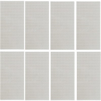 8 stuks 16x32 Basisplaten Bouwstenen DOE-HET-ZELF Stenen Basisplaten Assemblage ideaal voor Kinderen Kinderen Cadeau 8PCS gray