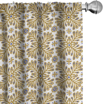 ABAKUHAUS – Voorhangen 2x75x225 cm – Mikrofaser – Halfdonker Hemelsblauw