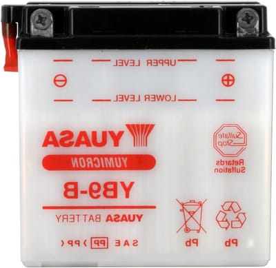 Motorfiets Accu - Scooter Batterij - Voertuig Starten - Hoge Startkracht - 12V 9Ah - Zwart