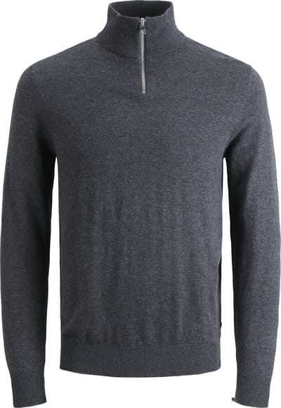 JACK&JONES - JJEEMIL KNIT HALF ZIP PLS - Heren - Gebreide truien