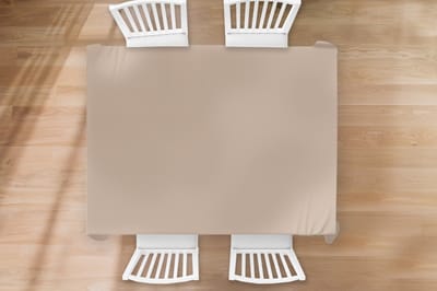 Tafelkleed - Tafellaken - 200x150 cm - Beige - Kleuren - Effen - Binnen en Buiten
