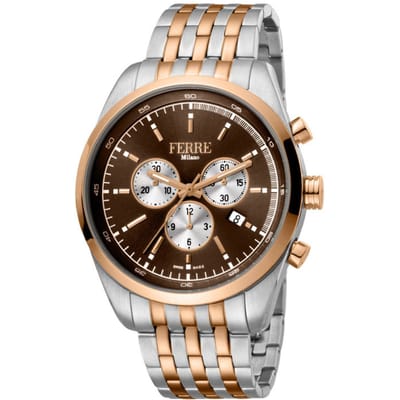 Ferre Milano Heren Horloge FM1G129M0091 44mm 10 ATM Swiss-Made