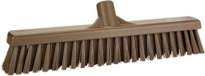 Vikan Bezem 317466 - 41cm - Zacht / Hard - Bruin - Geschikt voor alle harde vloeren