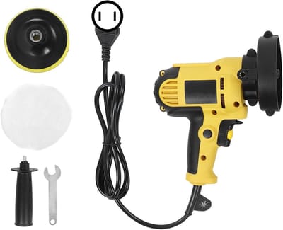 Polijstmachine Set - Auto Buffer - Oppervlakken Behandelen - Variabele Snelheid - 125 mm - Zwart