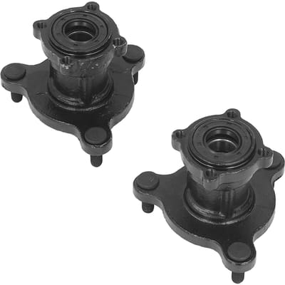 2 stuks wielnaven met M8x3 stalen schroefdraad voor 50cc-125cc ATV's, go-karts, crossmotoren en quads met 6, 7 en 8 inch velgen. black