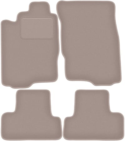 Beige velours matten voor: Mitsubishi Eclipse IV coupé (2006-)