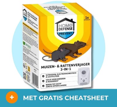 KB Home Defense muizen- en rattenverjager 220 m² - Effectieve Rattenverjager - Met gratis cheatsheet