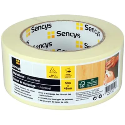 Sencys Afplaktape Universeel 50mx48mm