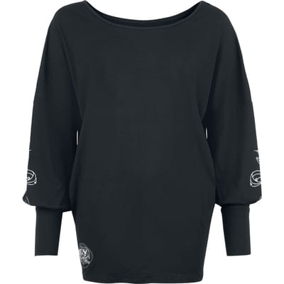 Harry Potter Shirt met lange mouwen - Hedwig - S tot L - voor Vrouwen - zwart