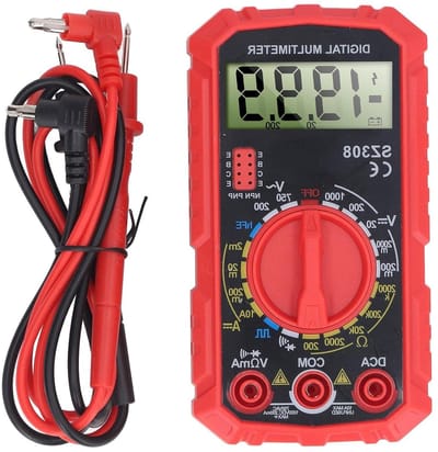 Digitale Multimeter - Ohm Volt Ampèremeter - Elektronica Testen - 4000 Tellingen Display - 1000V DC - Grijs