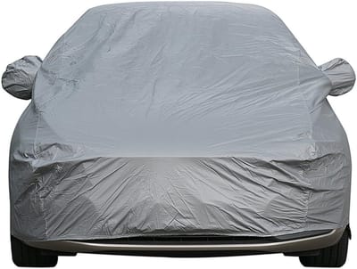 Famanu auto afdekzeil, waterdichte, krasbestendig, duurzame autoafdekking, ademend katoen, heavy duty, (M:‎430 x 160 x 120)