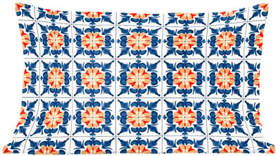 Sierkussens - Kussentjes Woonkamer - 60x40 cm - Traditioneel - Tegel - Oranje