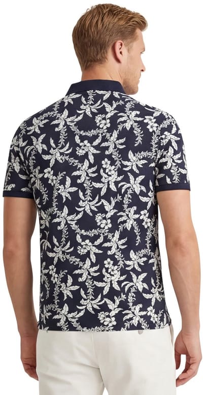 Gant poloshirt korte mouw donkerblauw