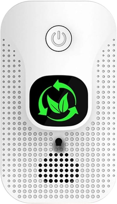 Luchtionisator Wandmontage - Geurneutralisator Plug-in - Frisse Lucht Creëren - Stil Energiebesparend - Compact Formaat - Wit