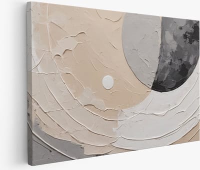 Saammp Muurcirkel Hout - Zeearend met volle maan - Dieren - Bloemen - Ø 80 - Wandcirkel - Wanddecoratie Cirkel - muurdecoratie Woonkamer - Slaapkamer decoratie - Rond Schilderij