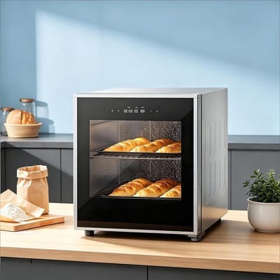 Broodrijskast - Keuken rijskast - Deeg fermenteren - Instelbare temperatuur vochtigheid - 40 liter capaciteit - Zwart