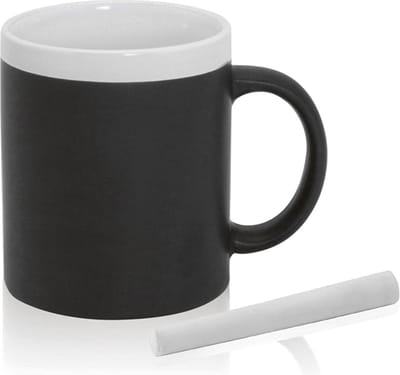 Krijtmok - Zwart - Inclusief krijtje - 350 ml - 5 stuks