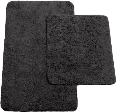 Unyqoos® Luxueuze Tweedelige Badmat Set voor Stijlvolle en Comfortabele Badkamers