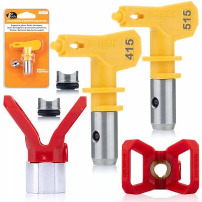 Rosfix Spuitmondbescherming Set - Spuitmond Ultra Spray 415 en 515 - 7/8'' (22mm), 20–25cm - Geschikt voor Graco, Wagner