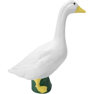 Groot Wit Ganzenbeeld Wispelend Tuindecor Hars Veranda Gans Buiten Binnen Decoratie voor Tuin Patio Huis white