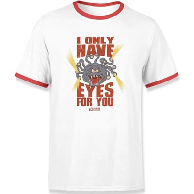 Dungeons & Dragons D&D Cartoon Beholder Unisex T-Shirt - Wit - S